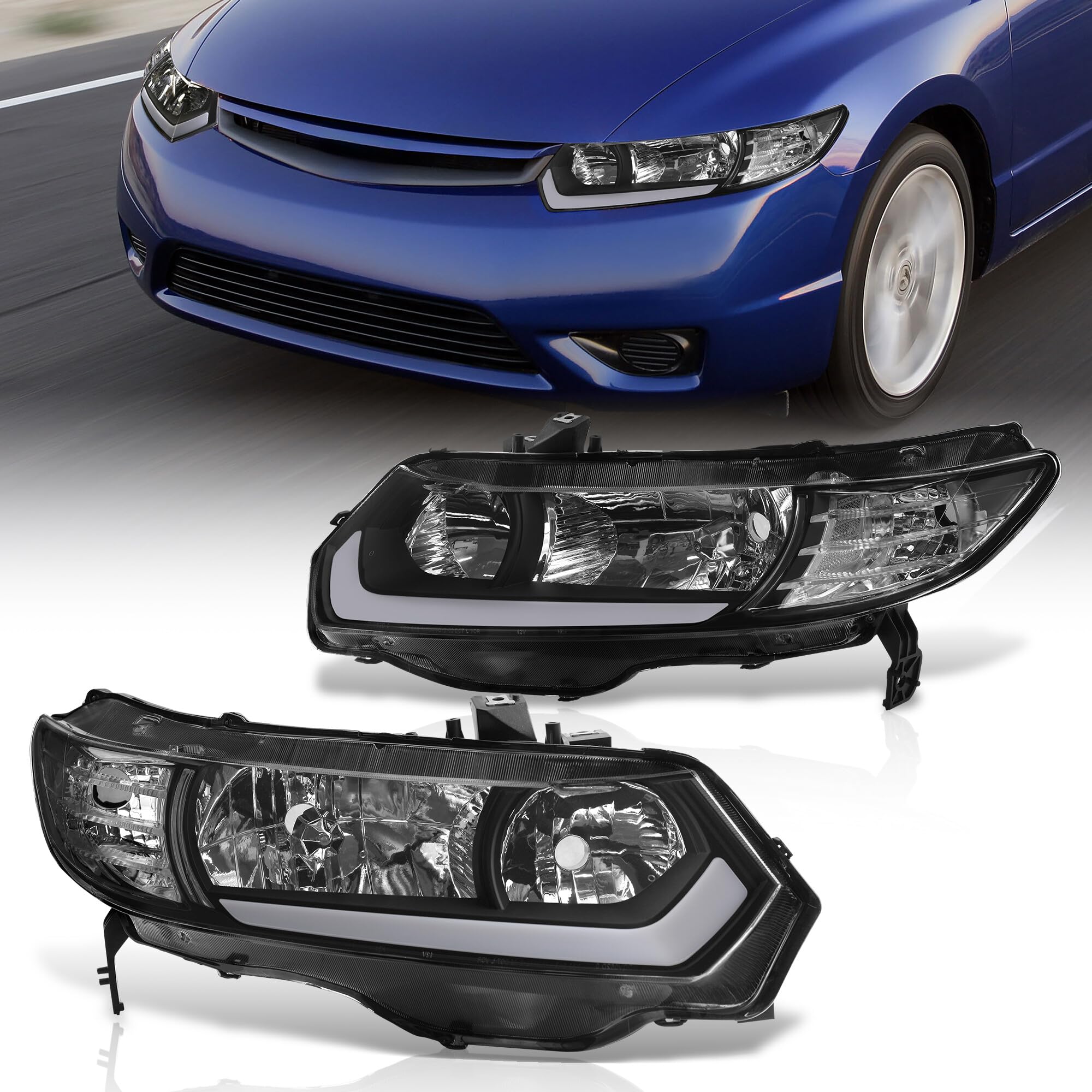 パーツ JEWEL POSITION DRL KIT Type 1 Amazon.com: AJP Distributors LED DRL Bar Sequential Headlights